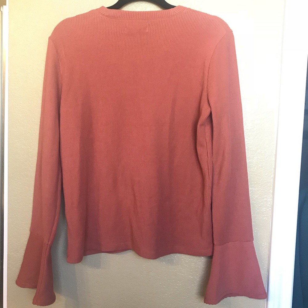 Madewell Ruffle Ribbed Top - Picture 3 of 6